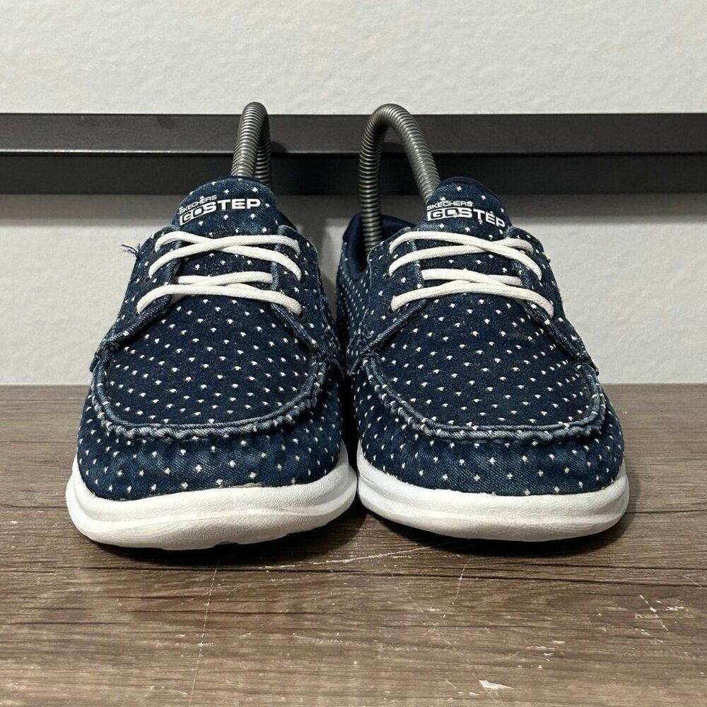 Skechers Gogo Max Women’s Shoes Size 7 Blue - Picture 2 of 8